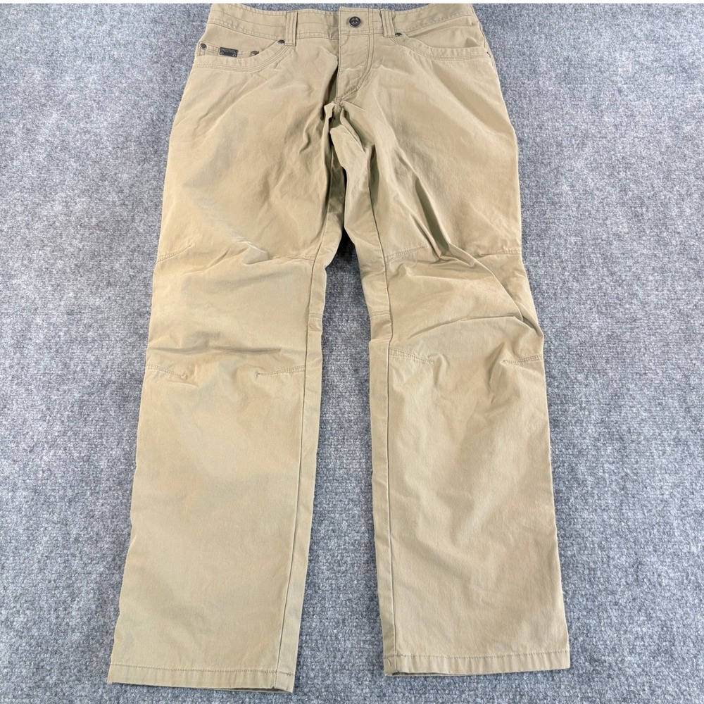 KUHL Revolvr Rogue Mens Tan Khaki Articulated Knee Hiking Outdoor Pants 31x30 - Picture 2 of 12